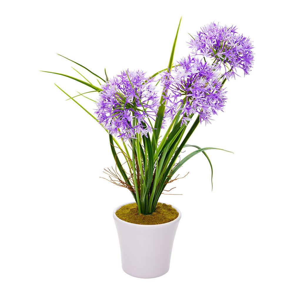 Restaurantware Faux Fiore White Orchid - White Pot - Faux Plants - 13.4"" - 1ct Box