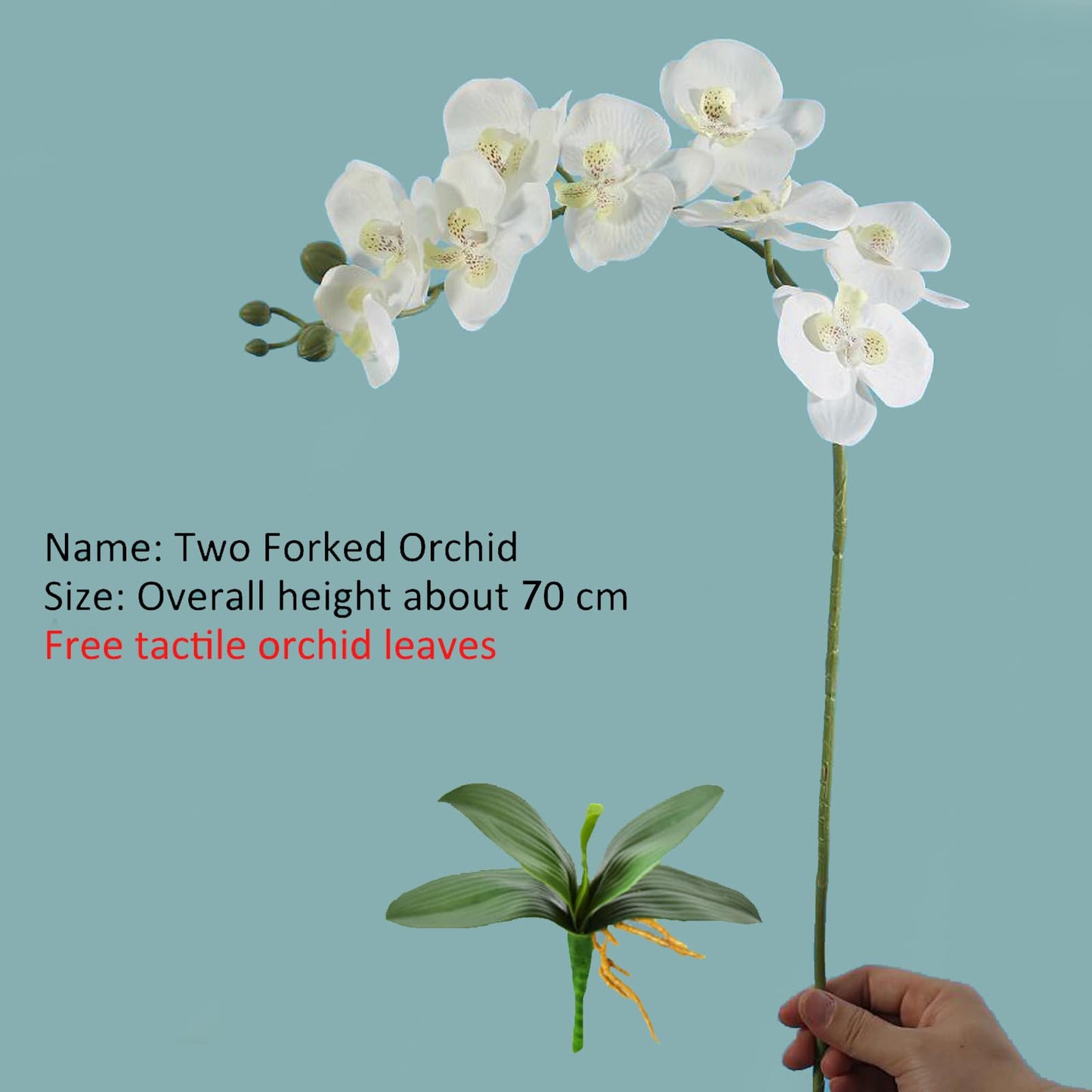 JEVA 1pack Artificial Orchid Flower Artificial Yellow Phalaenopsis Orchid Flower Arrangements Faux Orchid Flower in Gold Pot Orchid Centerpiece for Dining Room Table