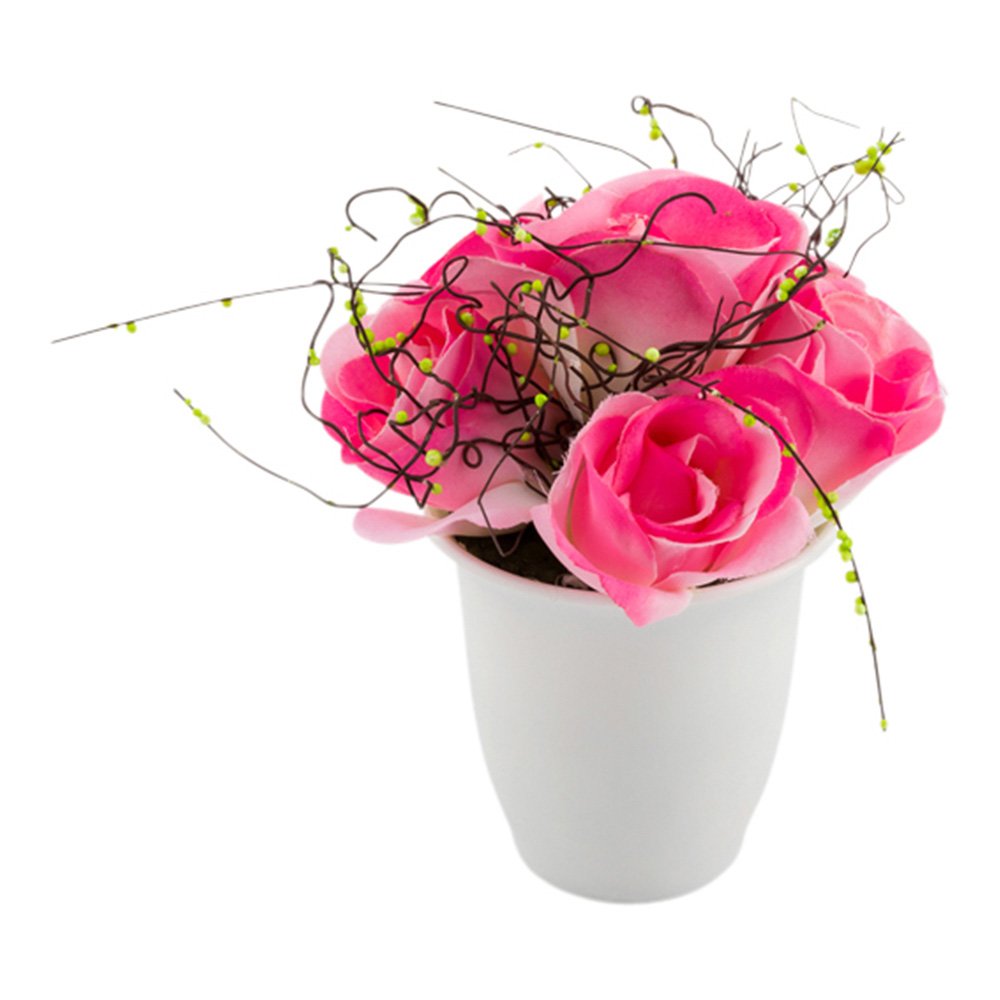 Restaurantware Faux Fiore White Orchid - White Pot - Faux Plants - 13.4"" - 1ct Box