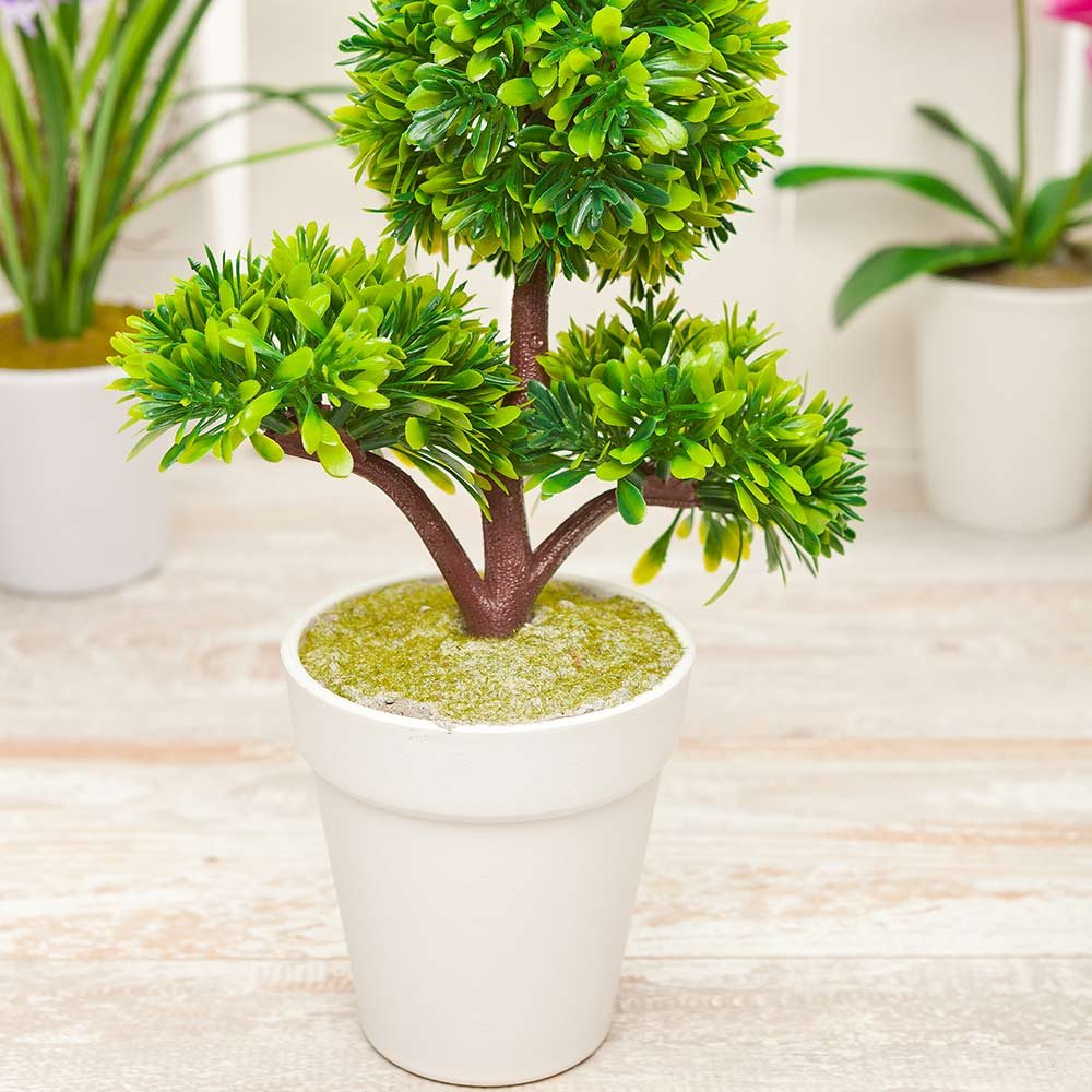 Restaurantware Faux Fiore White Orchid - White Pot - Faux Plants - 13.4"" - 1ct Box
