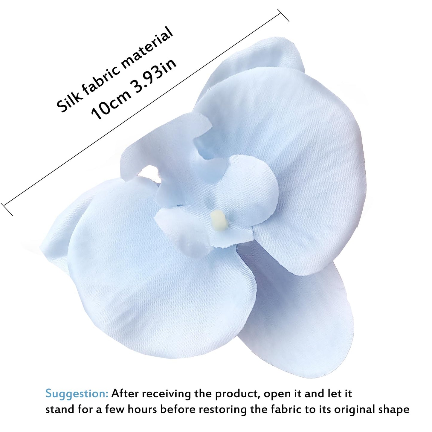 JEVA 1pack Artificial Orchid Flower Artificial Yellow Phalaenopsis Orchid Flower Arrangements Faux Orchid Flower in Gold Pot Orchid Centerpiece for Dining Room Table