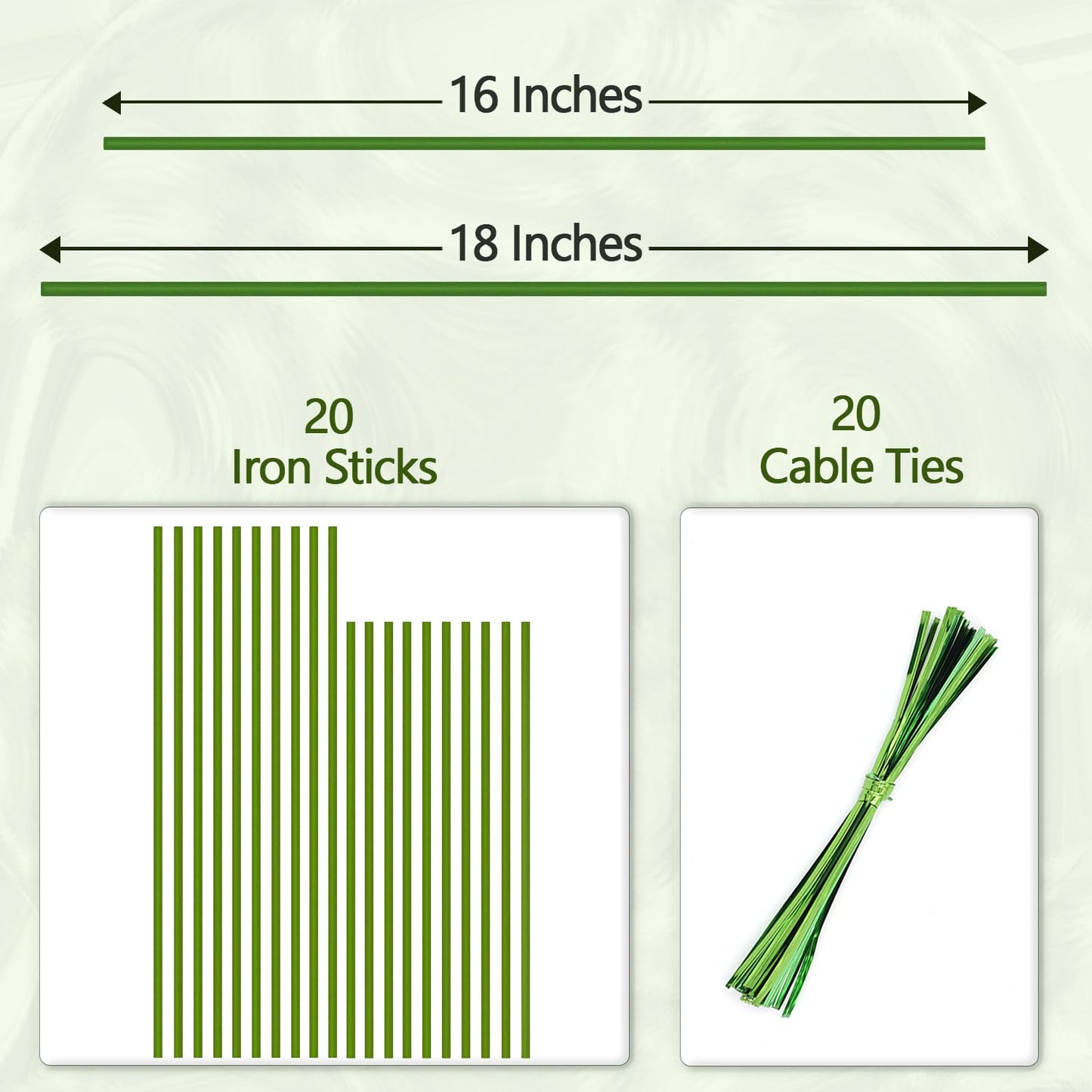 Plant Stakes,Plant Sticks,LECAMEBOR 20PCS Bendable Orchid Stakes Single Stem Plant Support Stakes for Indoor and Outdoor Plants, Potted Plants, Flowers, Peonies, and Roses -16inch&18inch(Brown)